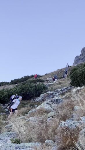Hiking trail in the High Tatras, Slovakia